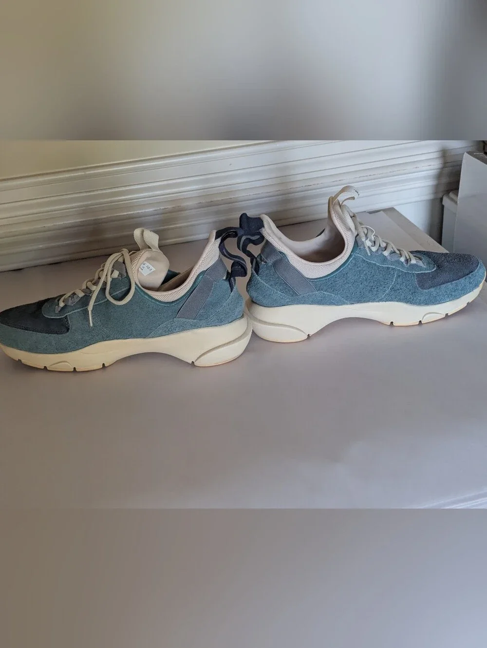Clearweather Contera Suede Colorblock Sneakers in blue Mens size 10.5 women's 12